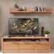 Wohnwand >Nature One< (2-teilig) Kernbuche teilmassiv - 190x170x45cm (BxHxT)