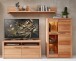 Wohnwand >Nature One< (3-teilig) Kernbuche teilmassiv - 260x170x45cm (BxHxT)