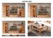 Wohnwand >Nature One< (3-teilig) Kernbuche teilmassiv - 260x170x45cm (BxHxT)