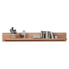 Wohnwand >Nature One< (4-teilig) Kernbuche teilmassiv - 350x203x45cm (BxHxT)