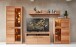 Wohnwand >Nature One< (4-teilig) Kernbuche teilmassiv - 350x203x45cm (BxHxT)