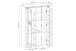 Wohnwand >Nature One< (4-teilig) Kernbuche teilmassiv - 350x203x45cm (BxHxT)