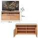 Wohnwand >Nature One< (4-teilig) Kernbuche teilmassiv - 350x203x45cm (BxHxT)
