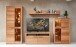 Wohnwand >Nature One< (4-teilig) Kernbuche teilmassiv - 350x203x45cm (BxHxT)