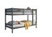 Etagenbett >Moritz< grau, inkl. 2x Rollrost, Kiefer teilmassiv - 97x140x207cm (BxHxT)