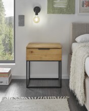 Nachtkommode >Seppo< in Nadelholz massiv, Massivholz - 45x52x40cm (BxHxT)