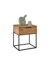 Nachtkommode >Seppo< in Nadelholz massiv, Massivholz - 45x52x40cm (BxHxT)