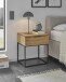Nachtkommode >Seppo< in Nadelholz massiv, Massivholz - 45x52x40cm (BxHxT)