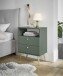 Nachtkommode >Laila< in Tannengrün, Melamin - 50x70x34cm (BxHxT)