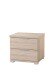 Nachtkommode >Smilla< in Eiche Sonoma, Melamin - 46x43x42cm (BxHxT)