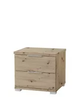 Nachtkommode >Smilla< in Artisan Eiche, Melamin -...
