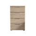 Nachtkommode >Smilla< in Eiche Sonoma, Melamin - 46x79x42cm (BxHxT)