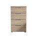 Nachtkommode >Smilla< in Eiche Sonoma, Melamin - 46x79x42cm (BxHxT)
