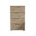 Nachtkommode >Smilla< in Artisan Eiche, Melamin - 46x79x42cm (BxHxT)