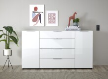 Kommode >Sean< in Weiß, - 180x99x40 cm ( BxHxT)