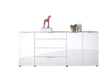 Kommode >Sean< in Weiß, - 226x99x40 cm ( BxHxT)