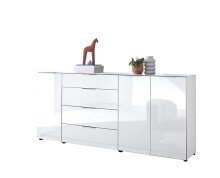 Kommode >Sean< in Weiß, - 226x99x40 cm ( BxHxT)