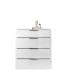 Kommode >Sean< in Weiß, - 90x99x40 cm ( BxHxT)