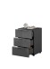 Nachtkommode >Sean< in Anthrazit, - 45x61x40 cm (BxHxT)