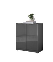 Kommode >Sean< in Anthrazit, - 90x99x40 cm ( BxHxT)