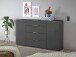 Kommode >Sean< in Anthrazit, - 180x99x40 cm ( BxHxT)
