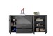 Kommode >Sean< in Anthrazit, - 226x99x40 cm ( BxHxT)
