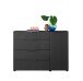Kommode >Sean< in Anthrazit, - 135x99x40 cm (BxHxT)