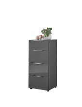 Hochkommode >Sean< in Anthrazit, - 45x99x40 cm (BxHxT)