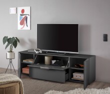 TV-Lowboard >Sean< in Anthrazit, - 180x55x40 cm (BxHxT)