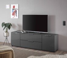 TV-Lowboard >Sean< in Anthrazit, - 180x55x40 cm...