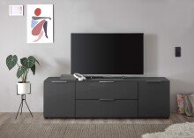 TV-Lowboard >Sean< in Anthrazit, - 180x55x40 cm (BxHxT)
