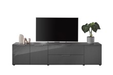 TV-Lowboard >Sean< in Anthrazit, - 226x55x40 cm (BxHxT)