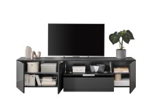 TV-Lowboard >Sean< in Anthrazit, - 226x55x40 cm (BxHxT)