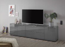 TV-Lowboard >Sean< in Anthrazit, - 226x55x40 cm...