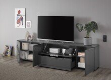 TV-Lowboard >Sean< in Anthrazit, - 226x55x40 cm (BxHxT)