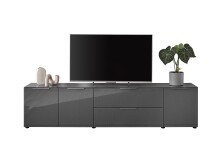 TV-Lowboard >Sean< in Anthrazit, - 226x55x40 cm (BxHxT)