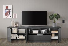 TV-Lowboard >Sean< in Anthrazit, - 226x55x40 cm (BxHxT)