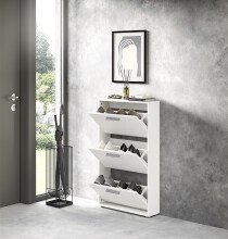 Schuhkipper >See< in Weiß, Melaminbeschichtet - 59x103x17cm (BxHxT)