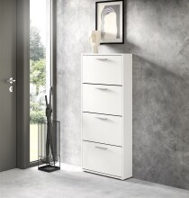 Schuhkipper >See< in Weiß, Melaminbeschichtet - 59x136x17cm (BxHxT)