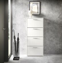 Schuhkipper >See< in Weiß, Melaminbeschichtet - 59x136x17cm (BxHxT)