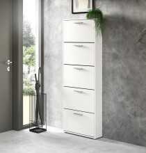 Schuhkipper >See< in Weiß, Melaminbeschichtet - 59x169x17cm (BxHxT)