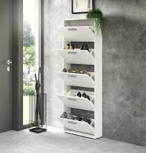 Schuhkipper >See< in Weiß, Melaminbeschichtet - 59x169x17cm (BxHxT)