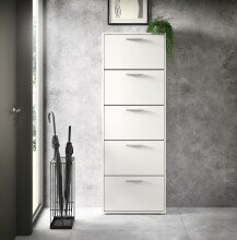 Schuhkipper >See< in Weiß, Melaminbeschichtet - 59x169x17cm (BxHxT)