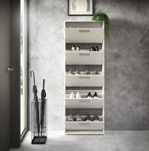 Schuhkipper >See< in Weiß, Melaminbeschichtet - 59x169x17cm (BxHxT)