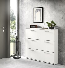 Schuhkipper >See< in Weiß, Melaminbeschichtet - 116x103x17cm (BxHxT)