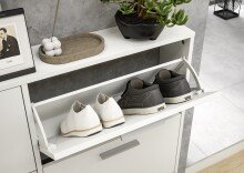 Schuhkipper >See< in Weiß, Melaminbeschichtet - 116x103x17cm (BxHxT)