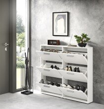 Schuhkipper >See< in Weiß, Melaminbeschichtet - 116x103x17cm (BxHxT)