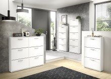 Schuhkipper >See< in Weiß, Melaminbeschichtet - 116x103x17cm (BxHxT)