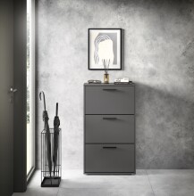 Schuhkipper >See< in Anthrazit, Melaminbeschichtet - 59x103x17cm (BxHxT)