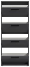 Schuhkipper >See< in Anthrazit, Melaminbeschichtet - 59x136x17cm (BxHxT)